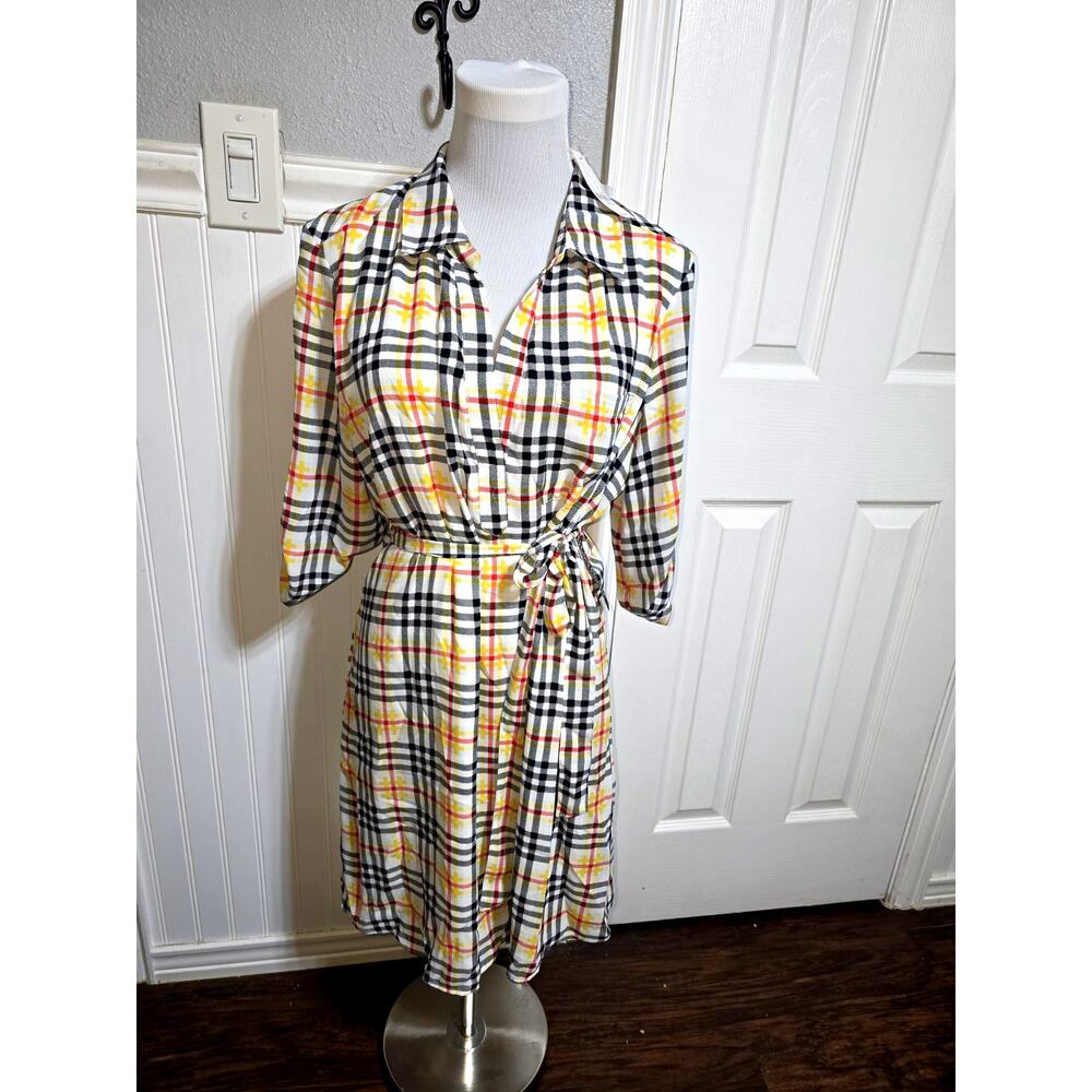 Women’s Lightweight Shirley Black and White Buffalo Plaid Size Large NWT Beauty!